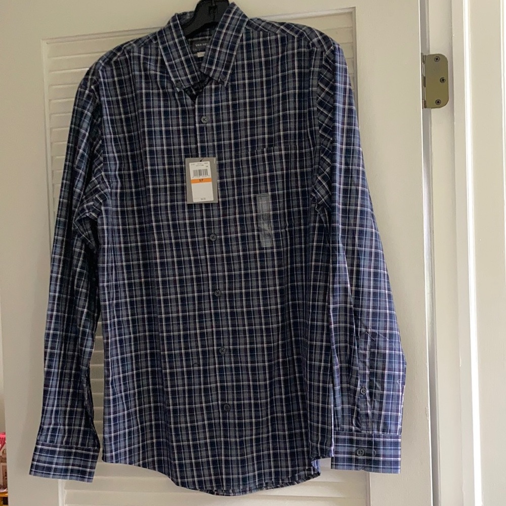 Van Heusen Men’s S Button Down Long Sleeve Shirt